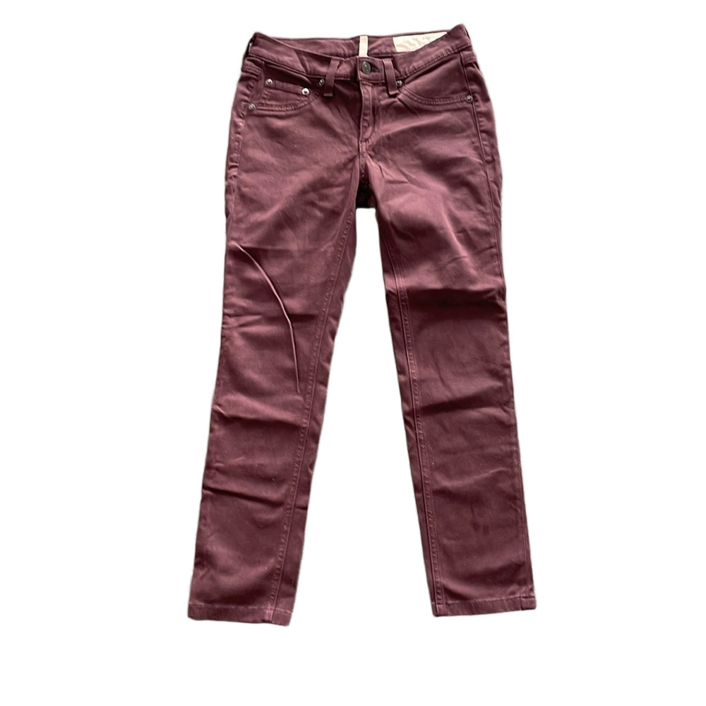 Sz25 Rag & Bone Cropped Leggings in Wine VGUC